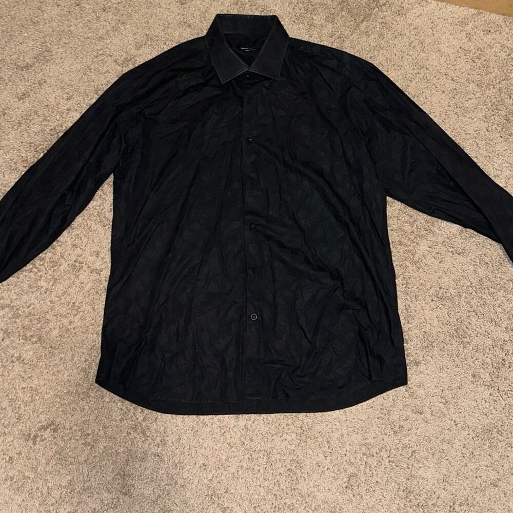 Black button down